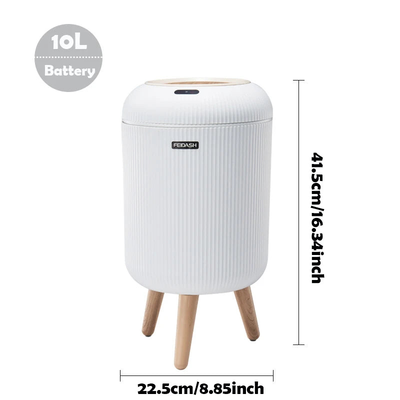 SmartSense™ Automatic Motion‑Sensor Trash Can — 8 L Plastic, Lid‑Closing for Home & Office